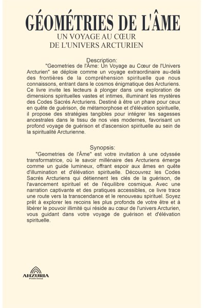 Géométries de l'âme